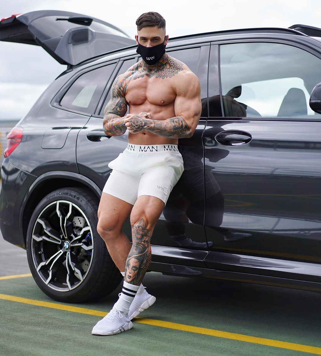 European and American new sports shorts men's summer men's quick-drying elastic five-point pants fitness training pants