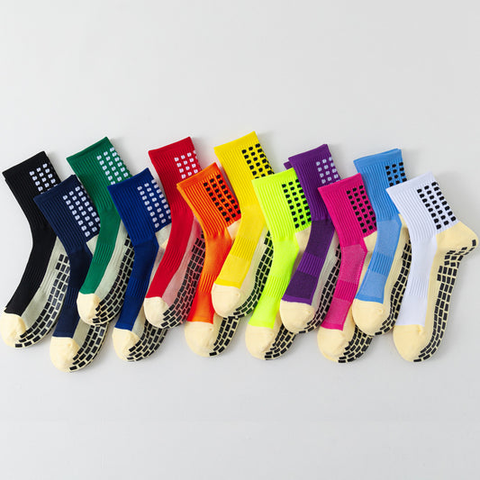 Professional basketball socks men's mid-tube silicone bottom non-slip training socks towel bottom breathable sweat-absorbing running socks football socks