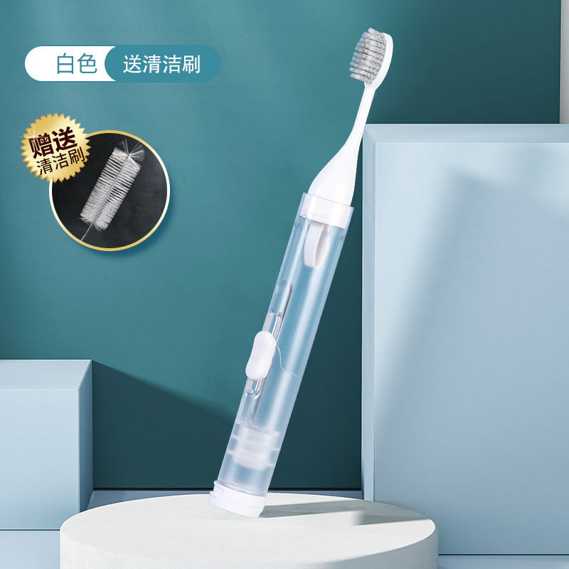 hayan Haiying Portable Toothbrush Toothpaste One Braces Soft Bristle Orthodontic Toothbrush Travel Toothbrush Folding Toothbrush