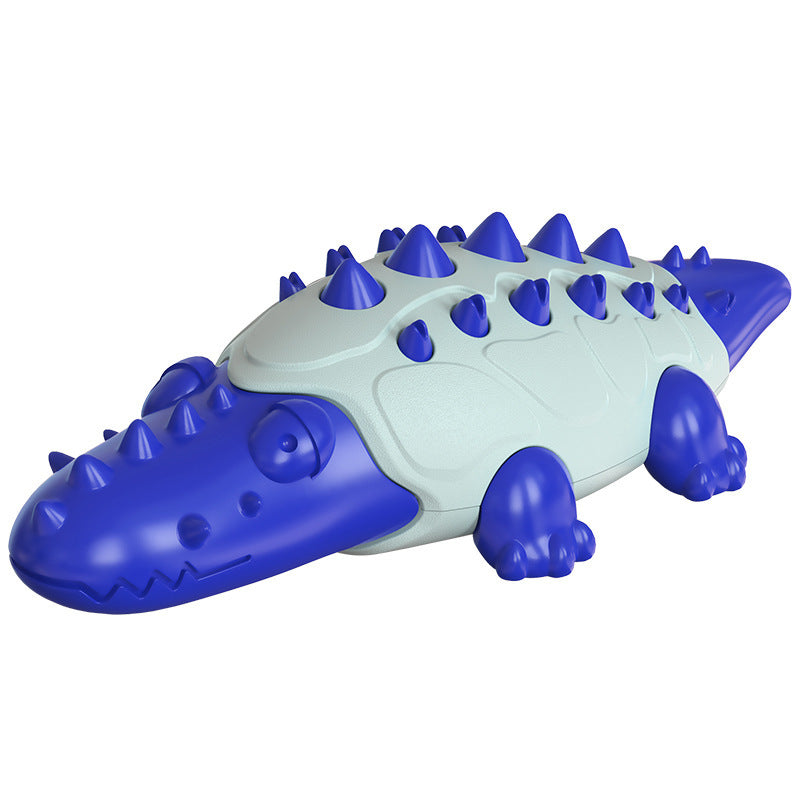 Crocodile dog toy chewing bite leaking ball dog with molar tooth cleaning stick chewing dog toothbrush pet supplies