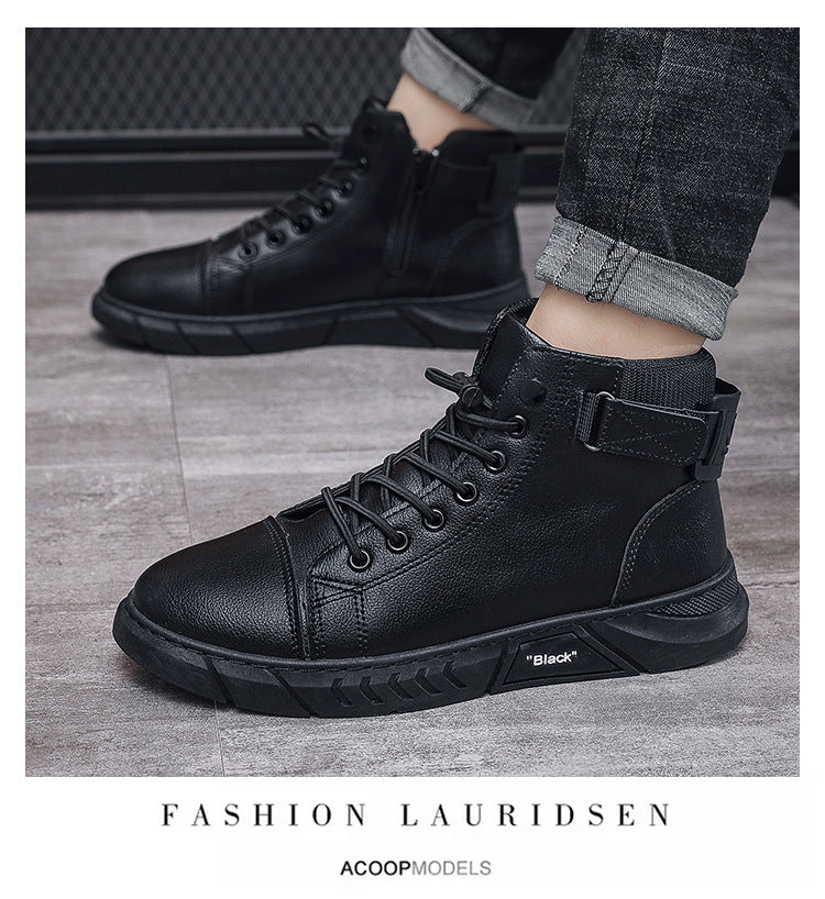 British style high-top Martin boots casual trend men's leather boots