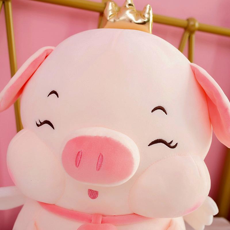 Crown feeding bottle pig plush toy feeding bottle pig doll pig doll festival gift girl heart