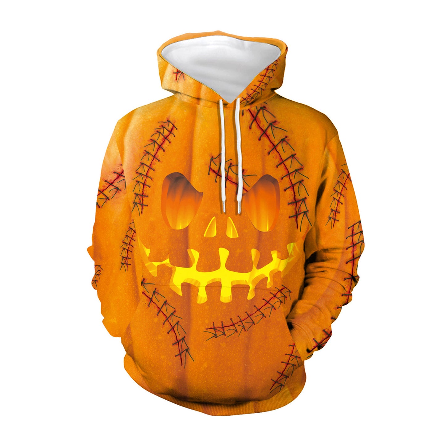 Halloween Explosion Pumpkin 3D Digital Print Clown Christmas Nightmare Series Hooded Sweater