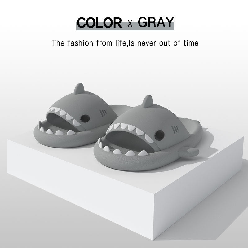 Shark slippers indoor and outdoor funny home cute cartoon sandals