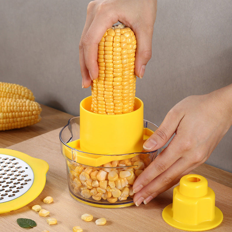 Peeling corn artifact household planing corn thresher corn thresher peeler small kitchen gadget set