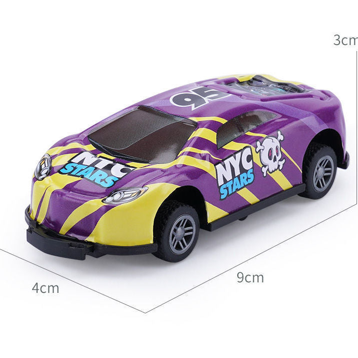 Children's alloy rebound catapult car model educational toy sliding inertial drop-resistant mini car