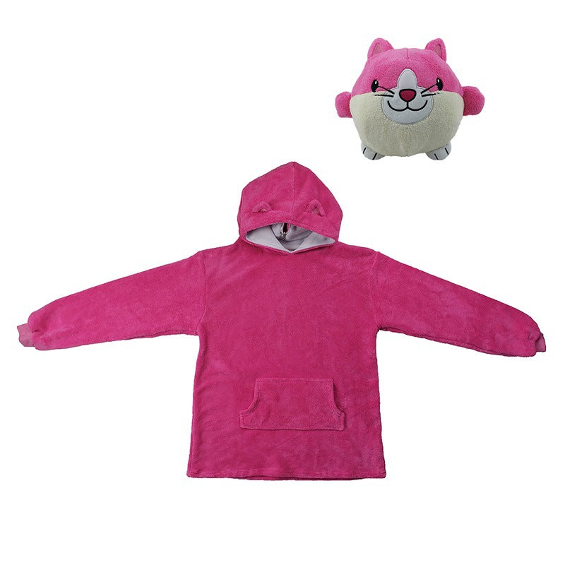 Cross-border cartoon doll Huggle Pets variable children's pullover pajamas plush animal toys