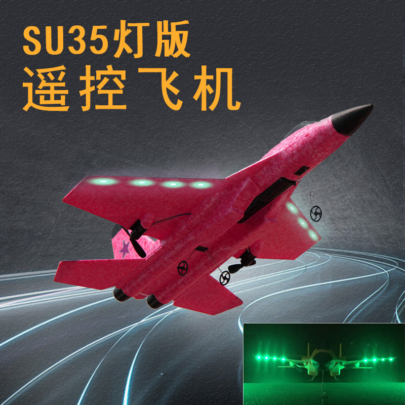 Su 35 remote control plane glider fighter airplane fixed wing outdoor children's toy with light version