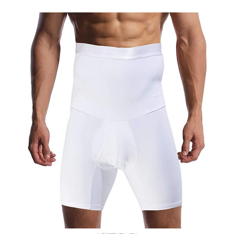 Men's silicone non-slip high-waist shaping pants