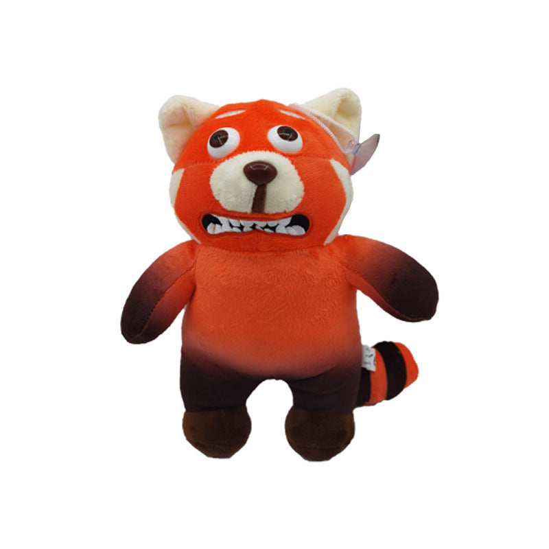 New spot youth deformation remember little raccoon around turning red bear expression bear plush toy