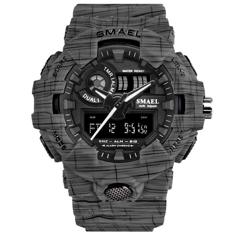 SMAEL Outdoor Denim Sports Waterproof Electronic Watch (OPP Packaging)