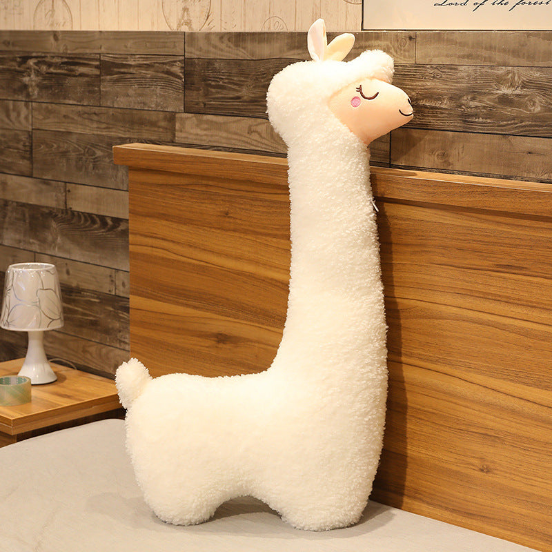 Alpaca doll cute big doll plush toy sleeping pillow girl leg lazy doll bed sleeping hug