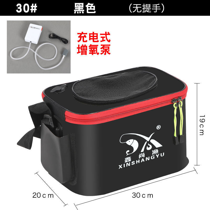 Fishing bucket, fish box, live fish bucket, fish guard bucket, eva folding fishing box, thickened bucket, fish bucket, fishing gear supplies