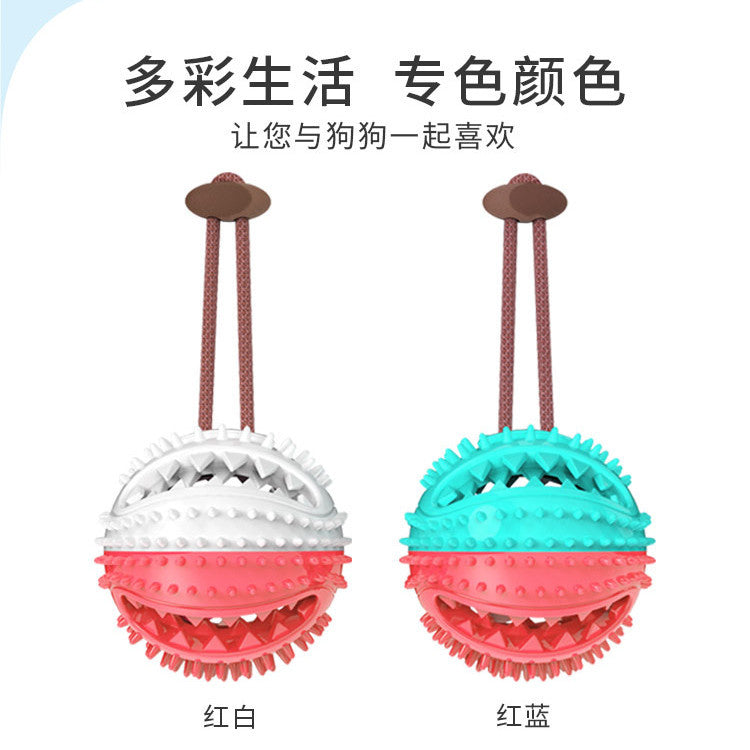 Hot sale chewing molar dog toy interactive sucker dog toy missing food ball dog toothbrush
