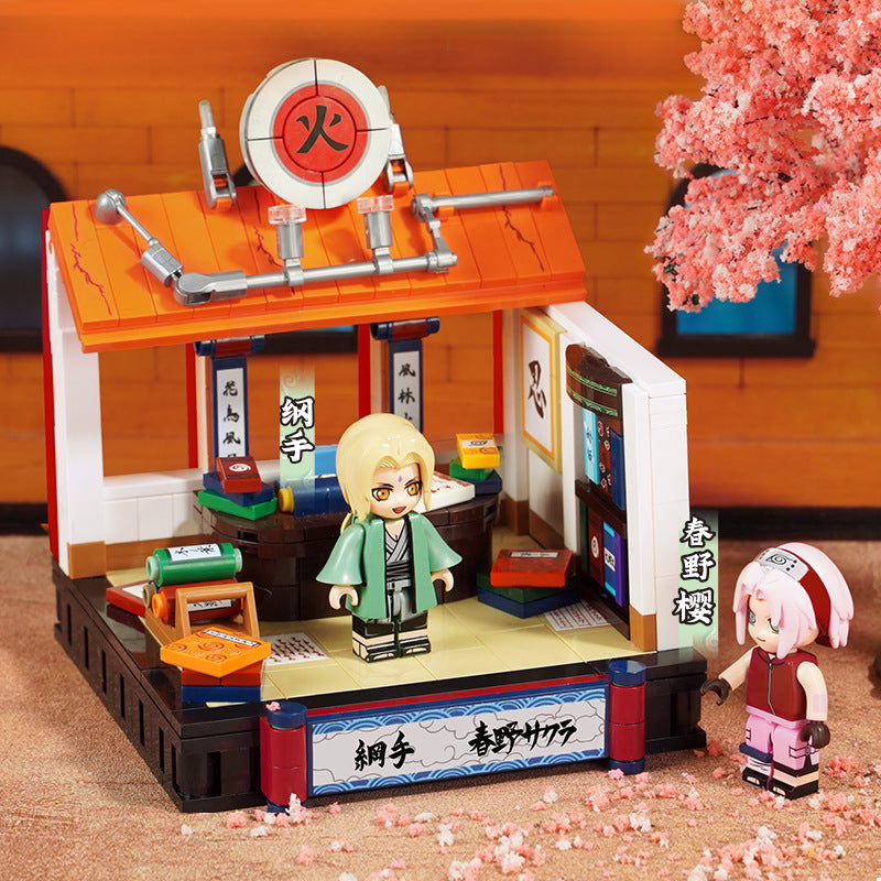 Keeppley Naruto classic scene building blocks assembled toy national tide play model gift Naruto Sasuke