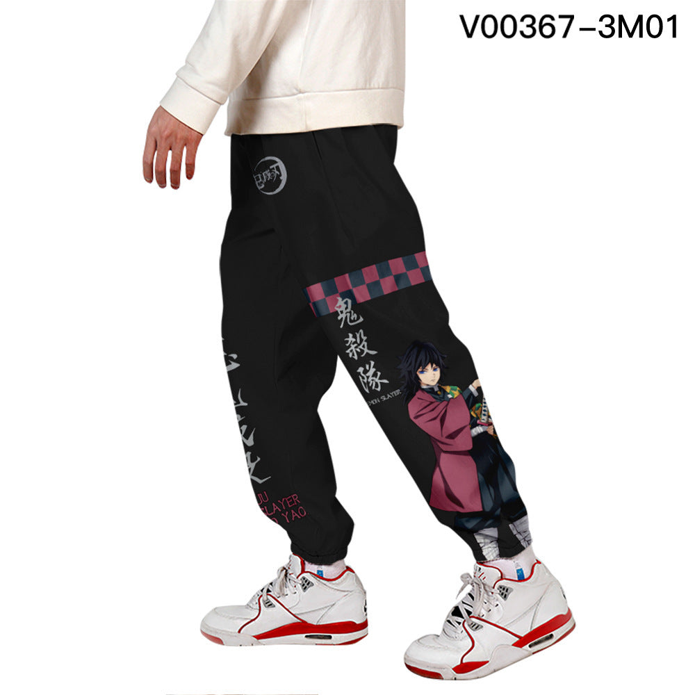 Cross-border men's clothing trend digital printing casual footwear overalls