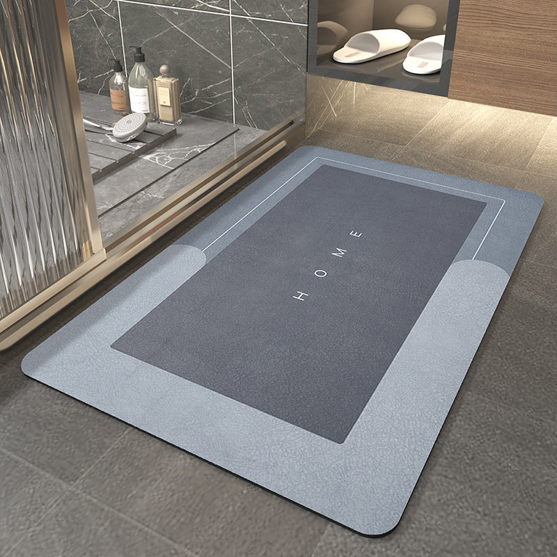 Diatom mud bathroom absorbent floor mat toilet door mat diatomite slippery floor mat toilet bathroom carpet household