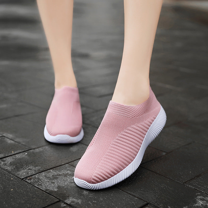 Flying woven socks women's shoes sports shoes