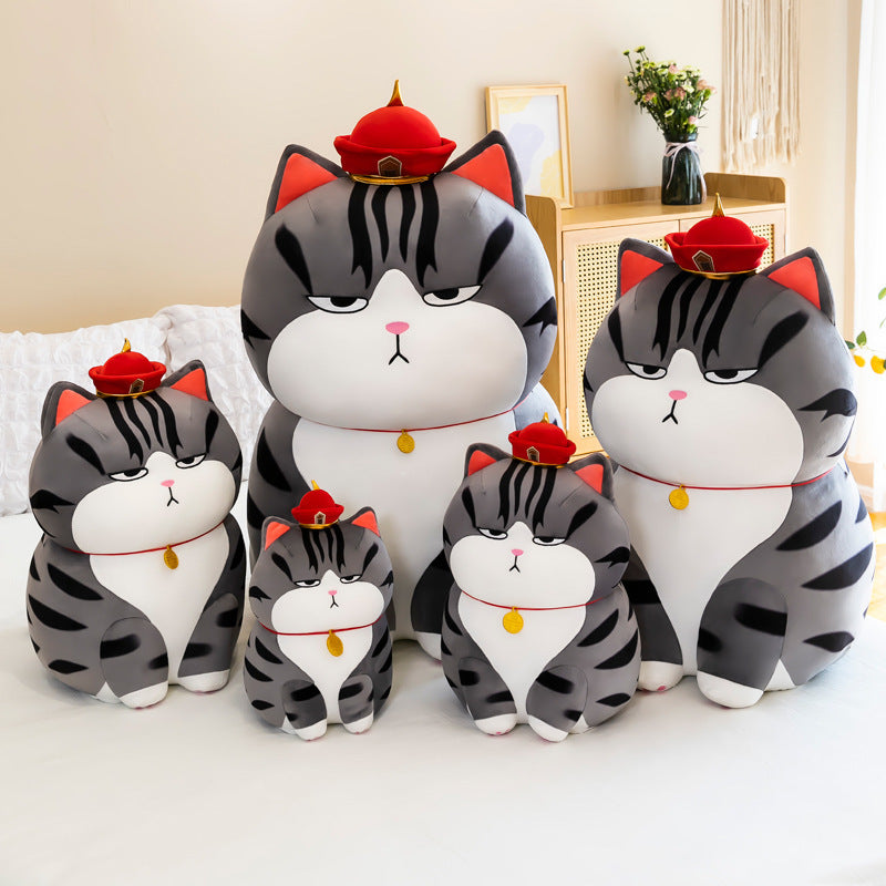 Net red style Wuhuang cat doll plush toy for girls gift doll large scissors machine doll pillow