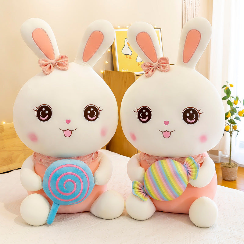 Rabbit Doll Large Plush Toy Cute Soft Candy Rabbit Doll Pillow Children's Gift Easter Gift