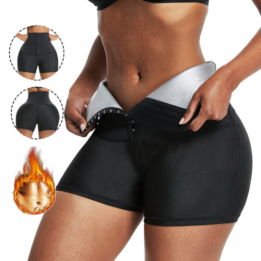 Fitness sweat body shaping pants yoga clothing breasted waist sports pants postpartum belly control buttock lifting pants