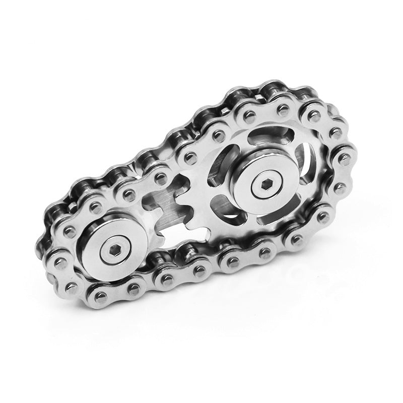 Gear chain fidget spinner sprocket flywheel decompression toy Chain Fidget