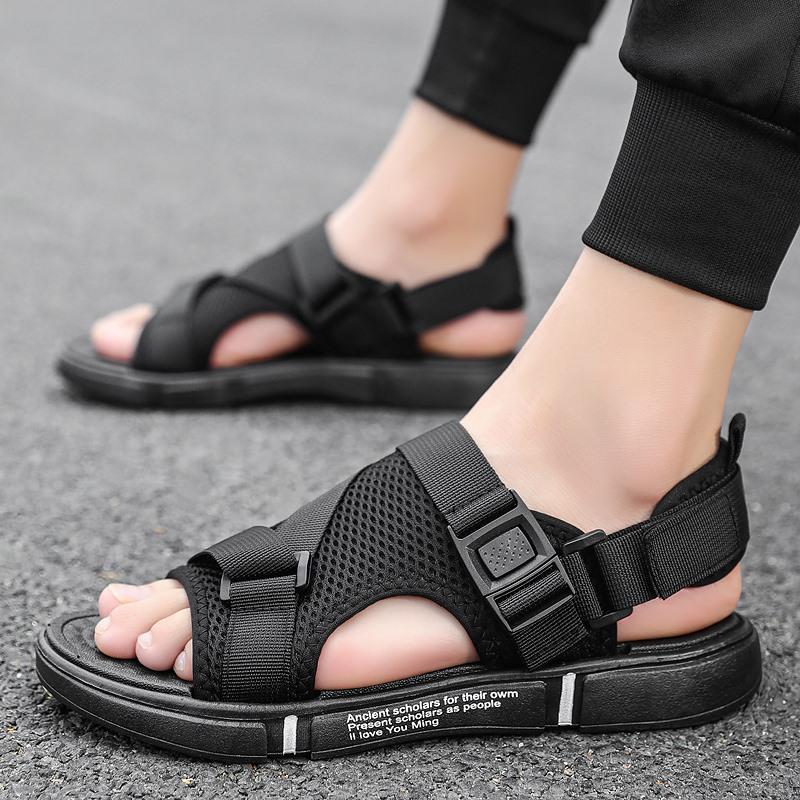 Men's sandals outer wear non-slip wear-resistant beach shoes dual-use casual sports sandals