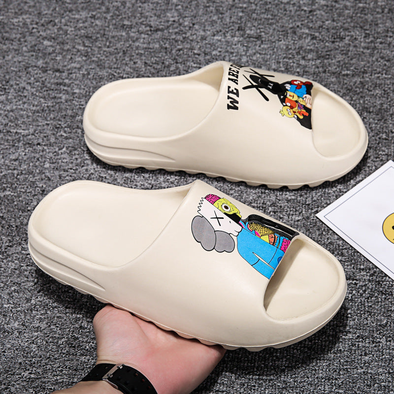 European and American grandpa coconut fish shoes Sesame Street indoor flip-flop beach eva male slippers