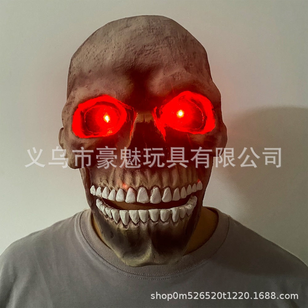 Mike's new mask movable skull mask Halloween skull movable headgear