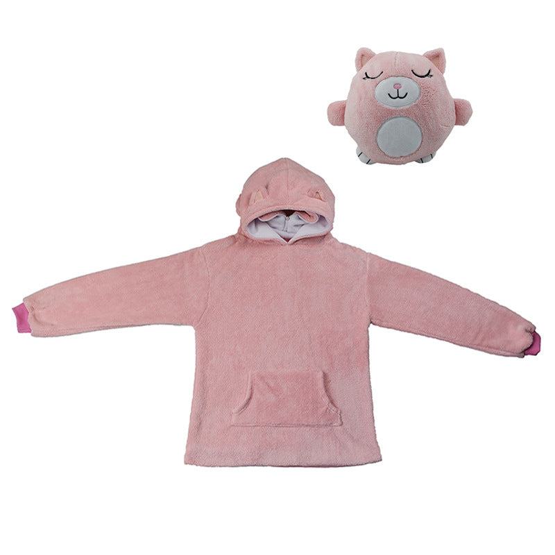 Cross-border cartoon doll Huggle Pets variable children's pullover pajamas plush animal toys