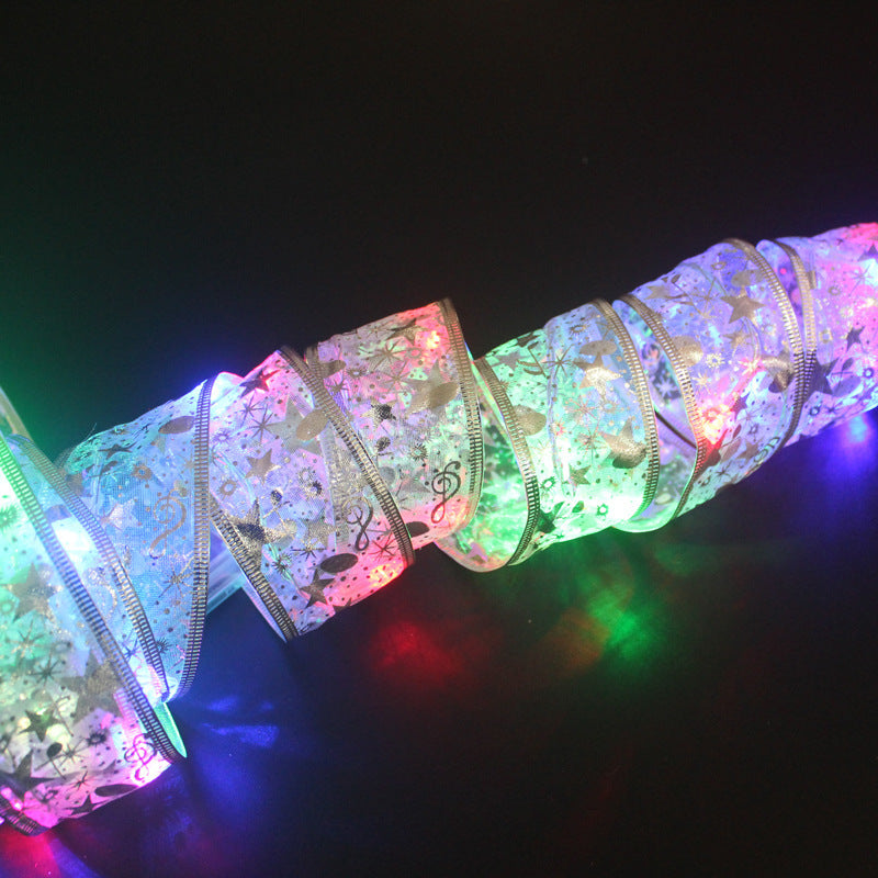 Christmas Ribbon LED String Lights