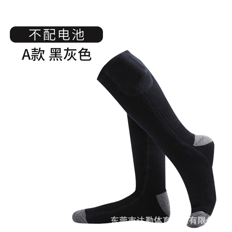 Cross-border rechargeable thermal socks heating men and women heating socks with adjustable temperature lithium battery to keep warm electric heating socks