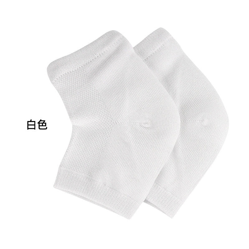 Mesh gel anti-drying heel socks heel protection socks moisturizing men's and women's rear socks breathable sweat-absorbing