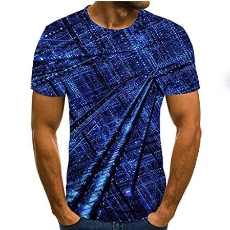 European and American new creative music art 3d digital printing short-sleeved T-shirt