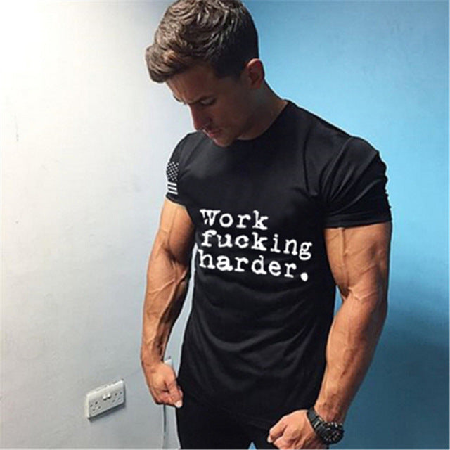 European and American quick-drying clothes muscle brothers training clothes workout clothes