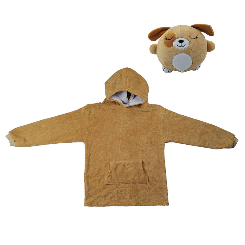 Cross-border cartoon doll Huggle Pets variable children's pullover pajamas plush animal toys