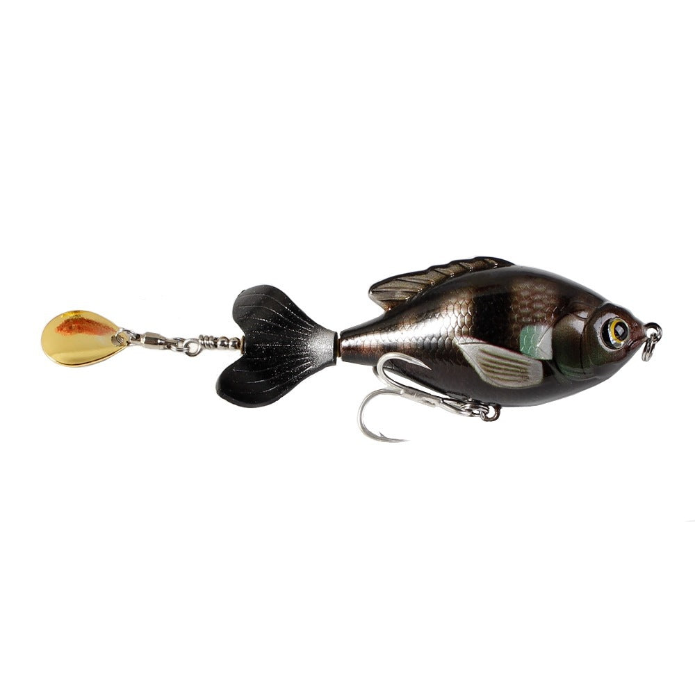 9.7cm/16.6g Luya Bait Propeller Tractor Floating Rock Little Fat Surface Wave Climbing Bionic Fishing Bait