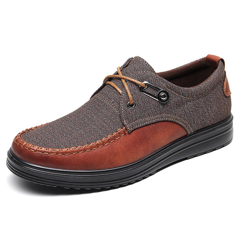 Low-top casual soft-soled men's single shoes