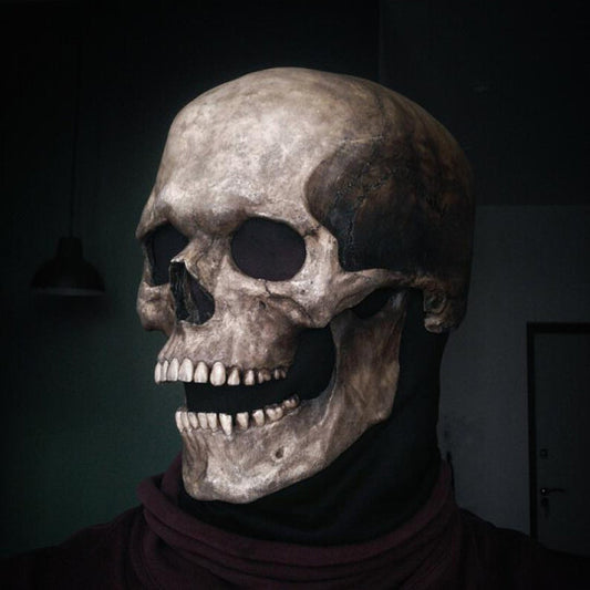 Mike's new mask movable skull mask Halloween skull movable headgear