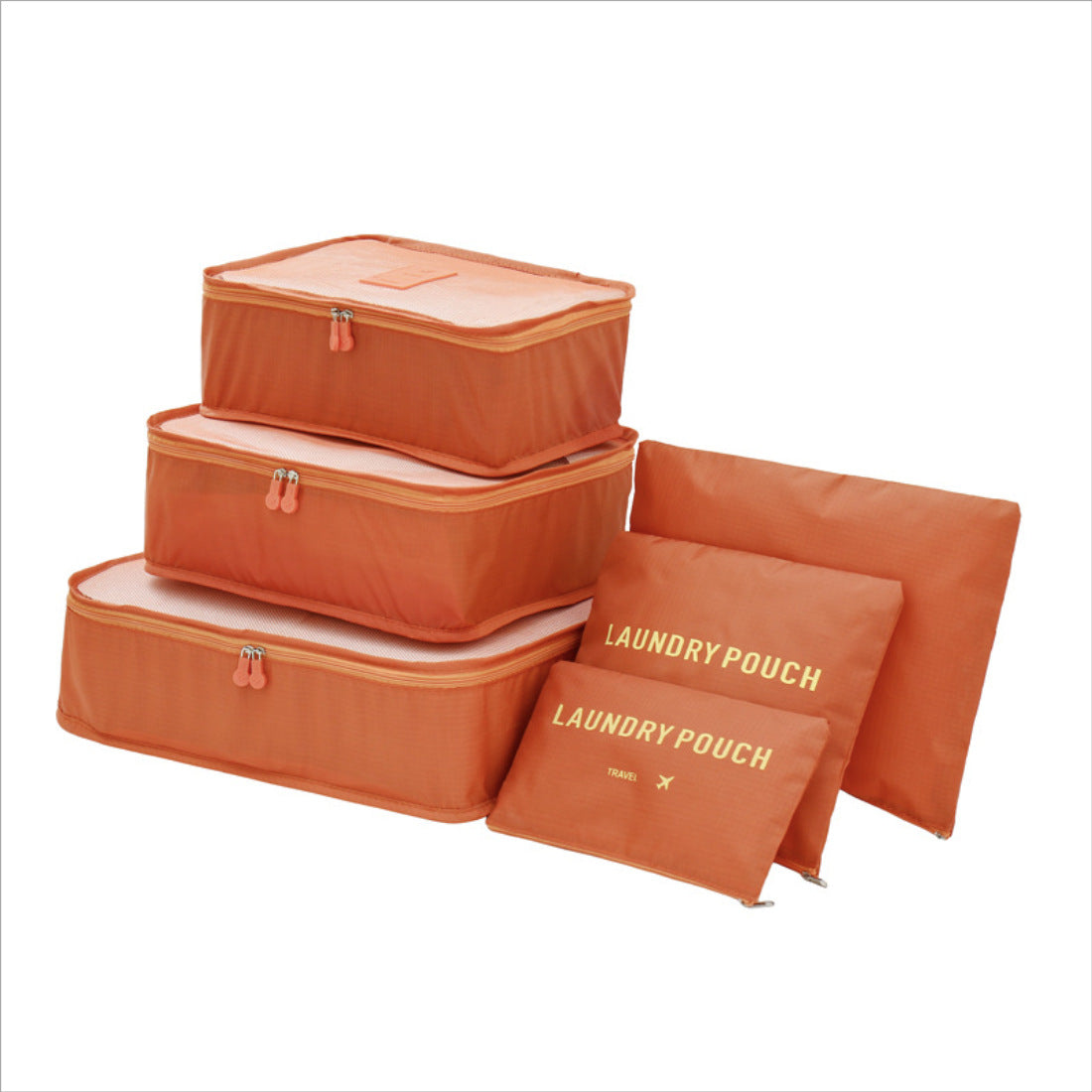 Six piece travel storage bag