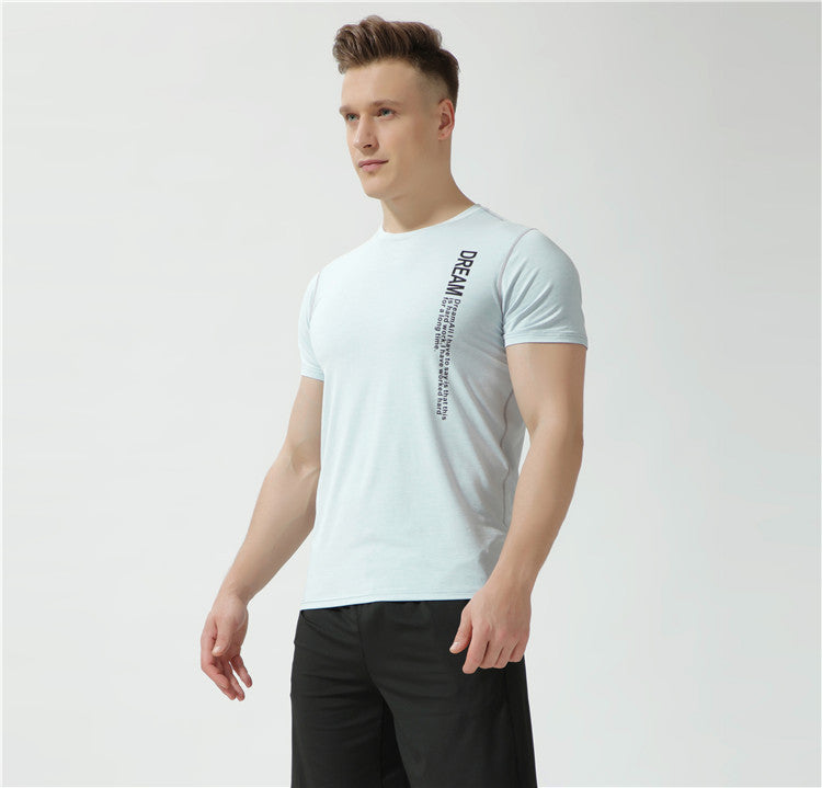 LIEXING hunting star sports and leisure T-shirt silk cotton short-sleeved