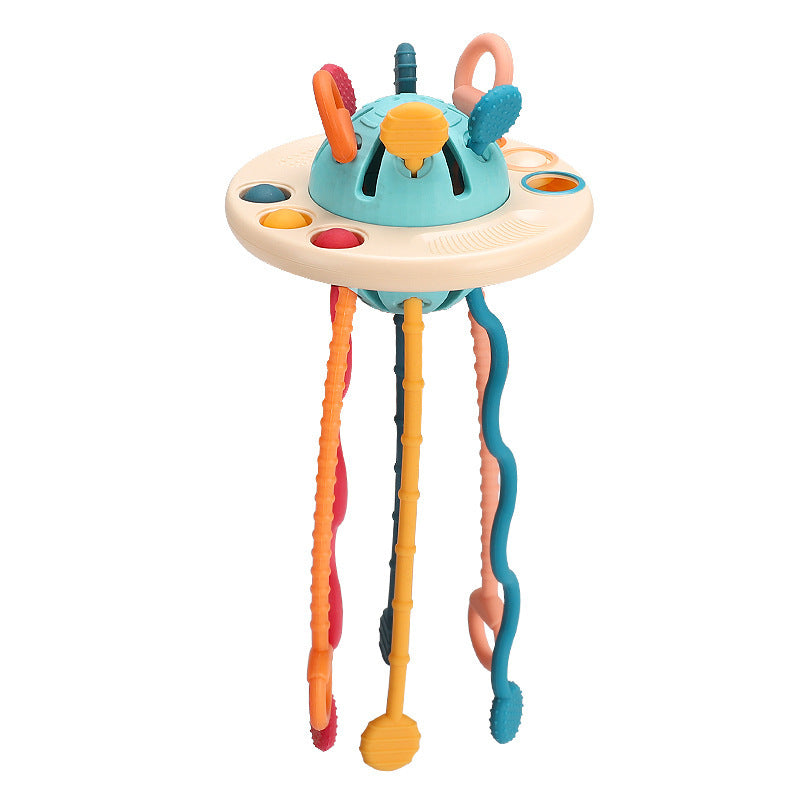 Fun Lala Music Sensory Development Toy Silicone Finger Flying Saucer Lala Music