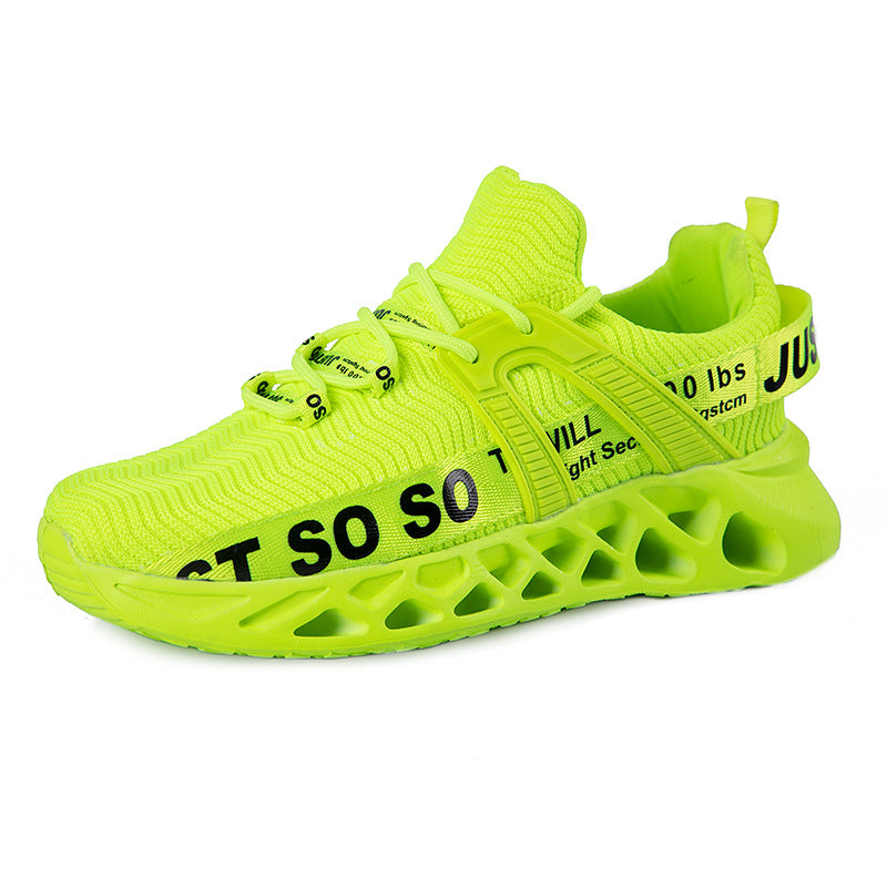 European and American Fashion Breathable Sports Casual Shoes Shock Absorbing Running Shoes Couple Mesh Shoes