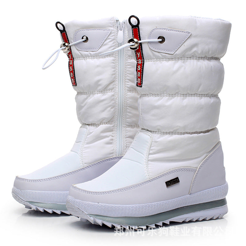 New Snow Boots Women Waterproof Thick Cotton Shoes