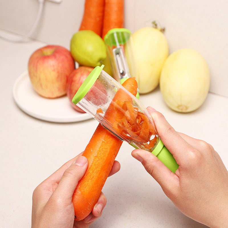 Peeling knife scraping knife household kitchen multi-function apple potato fruit peeler melon planer peeling double-headed artifact