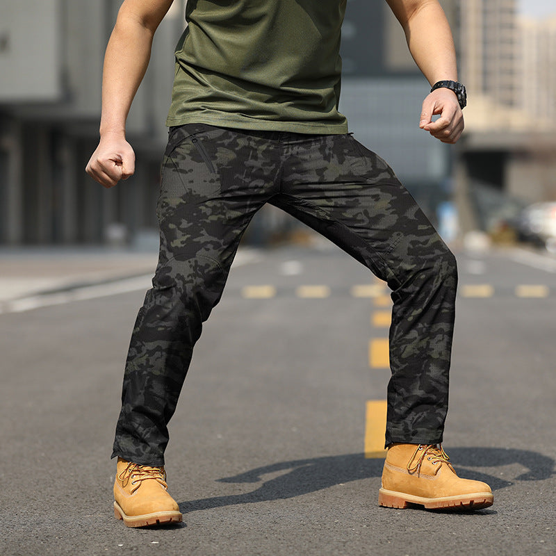 Outdoor consul tactical pants plaid fabric IX9 city special service trousers outdoor class IX7 multi-pocket overalls