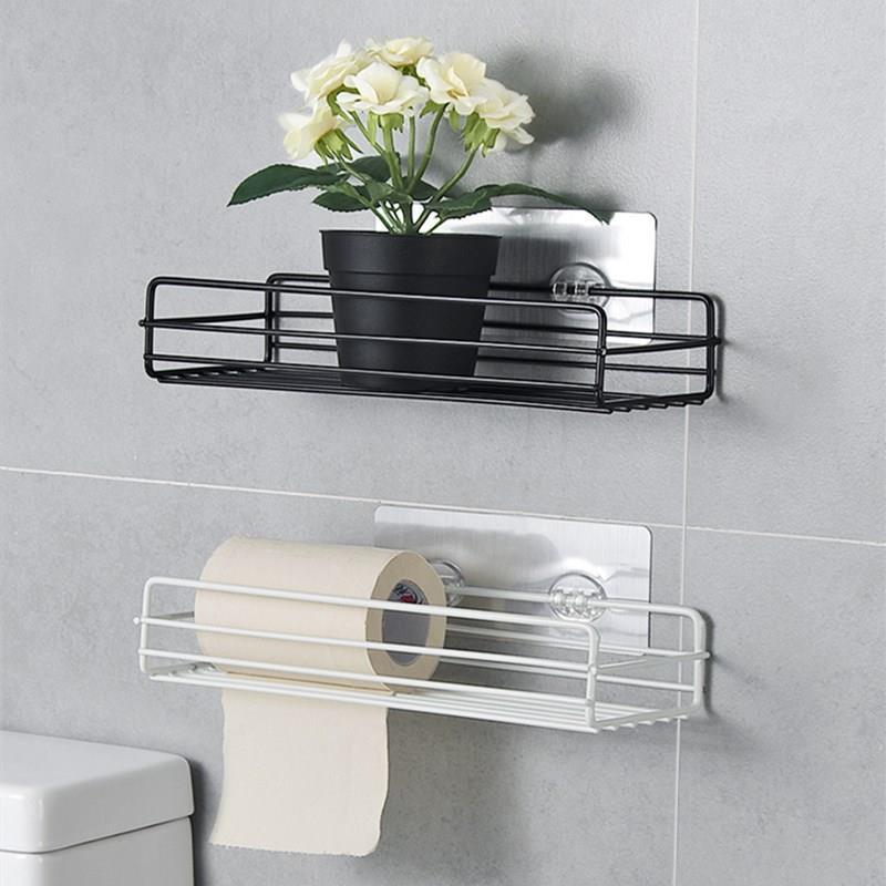 Punch-free bathroom bathroom triangle rack wall-mounted toilet bathroom washstand storage wall supplies