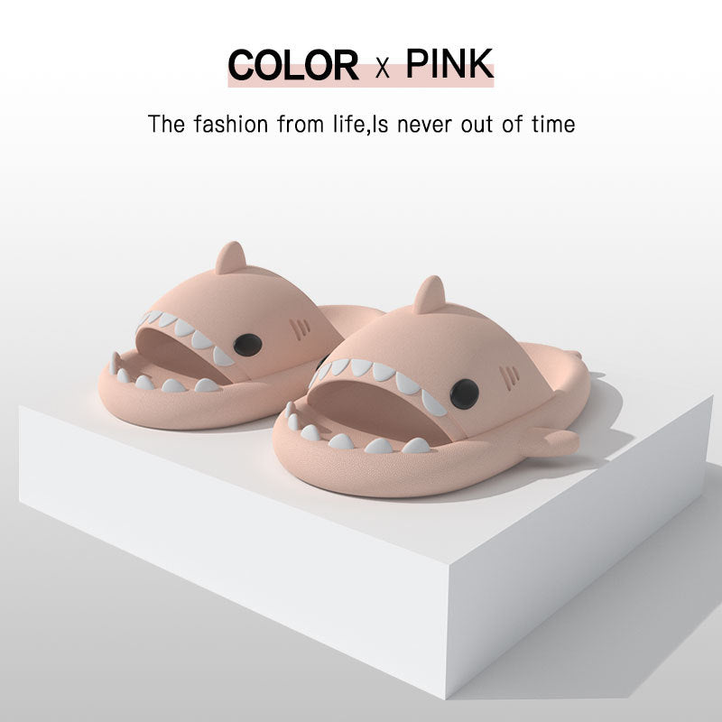 Shark slippers indoor and outdoor funny home cute cartoon sandals