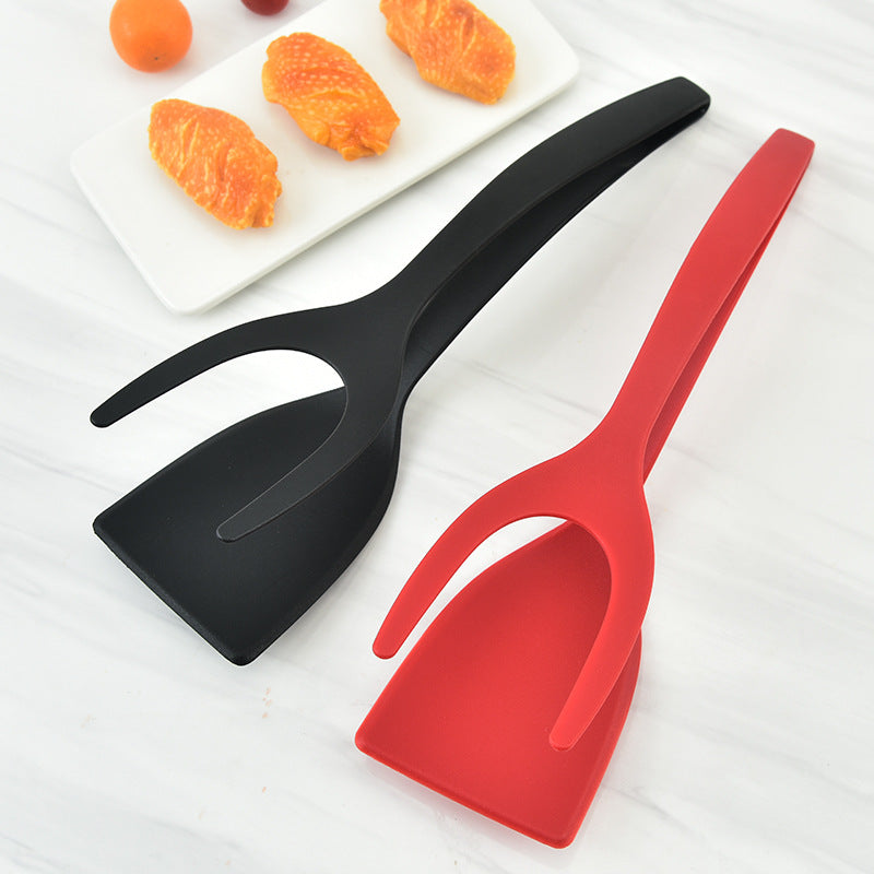 Egg shovel pancake shovel two-in-one pancake toast omelet clip nylon omelet flip shovel kitchen tool