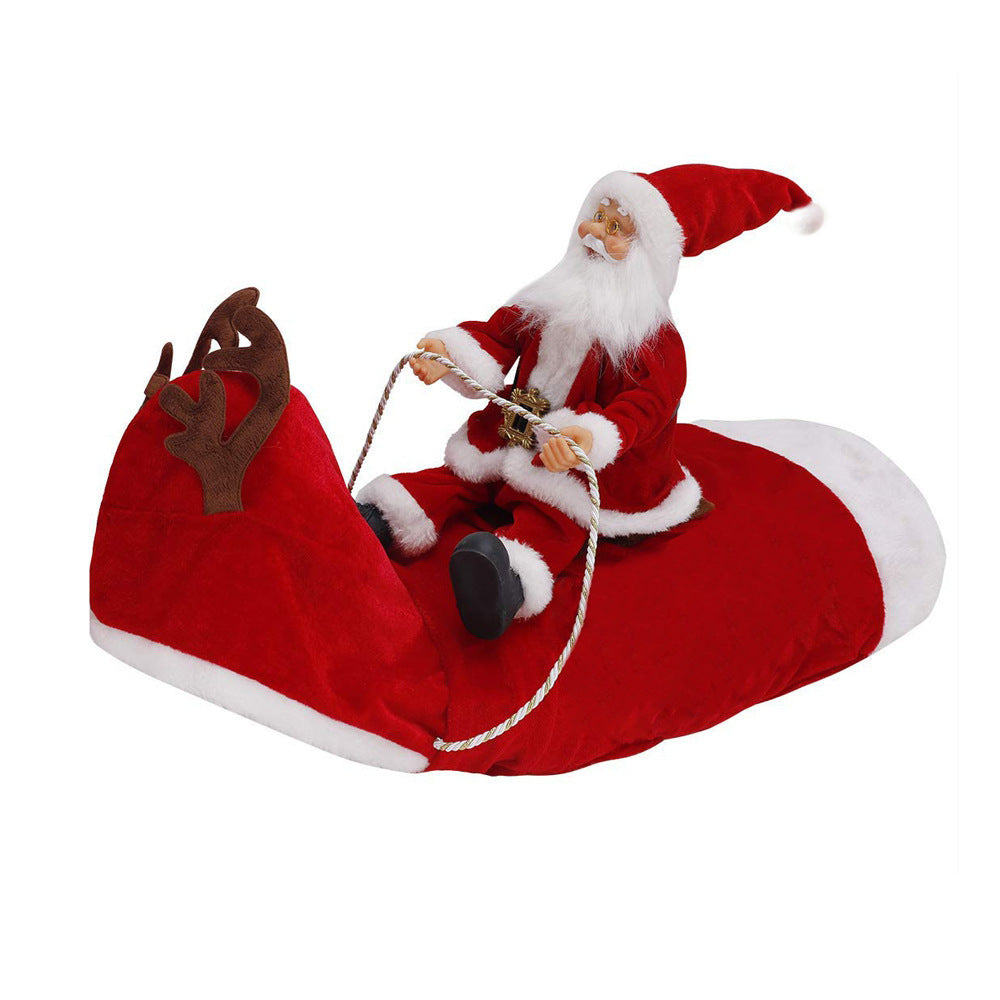 Pet Dog Christmas Costume Santa Claus Riding Costume Christmas Pet Clothes Riding Deer Costume Pet Christmas Products